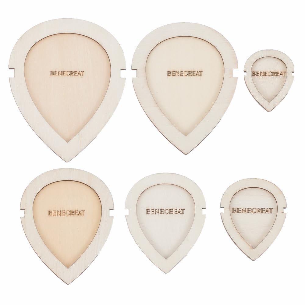 BENECREAT 12Pcs Leaf Macrame Cuttings Wood Macrame Leaf Cutting Template Macrame Feather Wall Hanging Tool for DIY Crafts Making