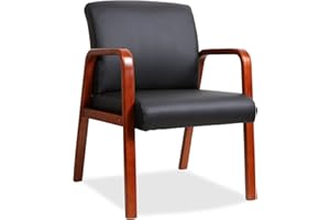 Lorell Guest Chair, Black/Cherry