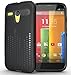 TUDIA Ultra Slim Melody TPU Bumper Protective Case for Motorola Moto G SmartPhone (2013 1st Gen Only) (Black)
