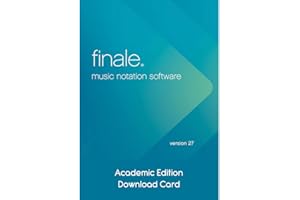 MAKEMUSIC SOFTWARE Makemusic Finale 27 Professional Music Notation Software Academic (Download Card)