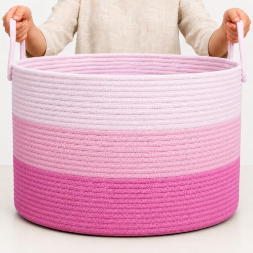 OrganiHaus Round Cotton Rope Basket