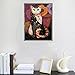 DIY 5D Diamond Painting Kit Full Drill, Cute cat Crystal Rhinestone Full Diamond Embroidery Pictures Arts Craft for Home Wall Decor