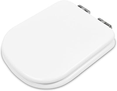 Addis Soft Close Toilet Seat Square D Shape White Quick Release Hinges Easy