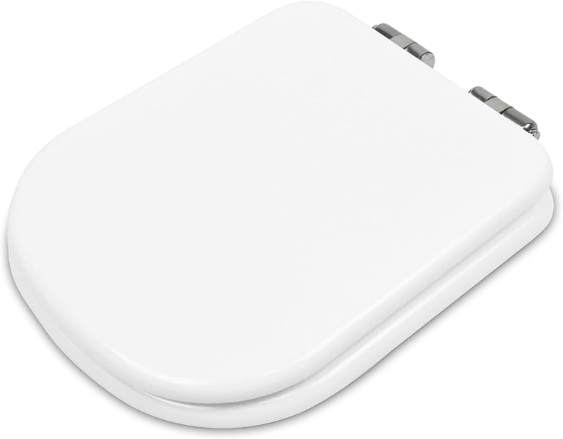 Addis Soft Close Toilet Seat Square D Shape White Quick Release Hinges Easy