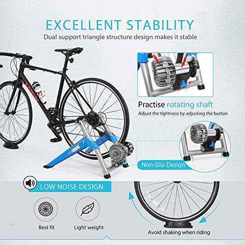 VIVOHOME Bike Trainer Stand Indoor Bicycle Exercise Stationary Cycling Converter with Front