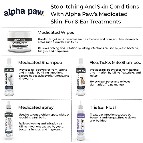 Smiling Paws Pets Antibacterial & Antifungal Wipes for Dogs & Cats