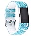 AIWELL Compatible for Fit bit Charge 2 Bands,Silicone Adjustable Replacement Sport Strap Printed Bands with Classic Buckle for Fit bit Charge2 HR,Fit bit Charge 2 Accessories Wristbands