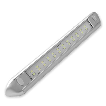Dream Lighting Wasserdicht Caravan Markise Leuchten für Wohnwagen/Reisemobil/wohnmobil, 12V 250mm silbern Muschel LED Vorzelt
