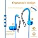 MAXROCK (TM) 3.5mm Jack Stereo Sport Overear Headphones with Microphone and Volume Remote Control for Cellphones, Tablets.(Blue)