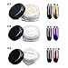 SaiDeng 12 Colors Mirror Powder Pigment Nail Glitter Nail Art Chrome + Brush