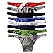 YUFEIDA Men's Modal Comfortable G-string Thongs Sexy Low Rise Bikini Briefs Underwear