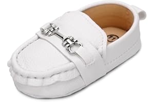 QIETION Baby Boys Girls Oxford Shoes PU Leather Soft Sole Sneakers Anti-Slip Toddler Ankle Boots Infant Walking Shoes