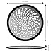 STAN BOUTIQUE Shower Drain Hair Trap | Bathroom Stall Drain Catcher Cover Strainer Protector Cover Stopper Bathtub Collector, Stainless Steel, and Silicone - Black - Only for FLAT drains