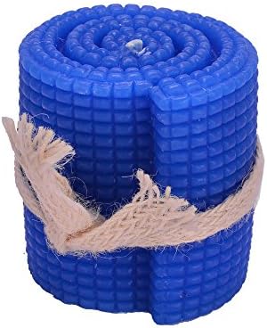 Scrafts 3" Round Texture Small Candle (Blue)