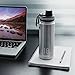 Takeya Originals Vacuum-Insulated Stainless-Steel Water Bottle, 24oz, Steel