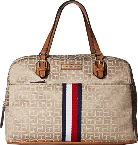 Tommy Hilfiger Women's Mira Satchel Khaki Tonal One Size