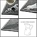 B4Life Under Sink Mat Kitchen Cabinet Liner, Fits 24'' x 36'' Cabinet, Large Waterproof Mat with Rubber Strip, Protects Cabinet, Contains Liquids - Absorbent/Washable/Durable (Black)