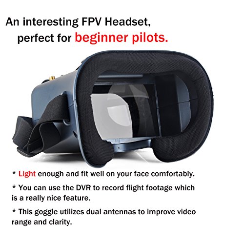 Makerfire-FPV-Goggles-with-DVR-58G-40CH-Raceband-Build-in-2000mAh-Battery-Headset-Glasses-Carrying-Case-for-FPV-Racing-Drone-RC-Quadcopter