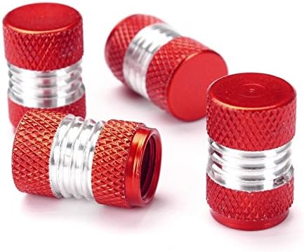 Eternalpower 4pcs Aluminum Alloy Car Motorcycle Wheel Tire Valve Stem Cap Dust Cover 4 Colors (Red)