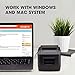 MUNBYN USB 3’1/8 80mm Thermal Receipt Printer, Pos Printer with Auto Cutter ESC/POS Command Support Windows Mac Pos System (Renewed)thumb 1