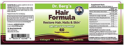 Dr. Berg’s Hair Loss Formula Supplement Due to Normal Aging Supports
