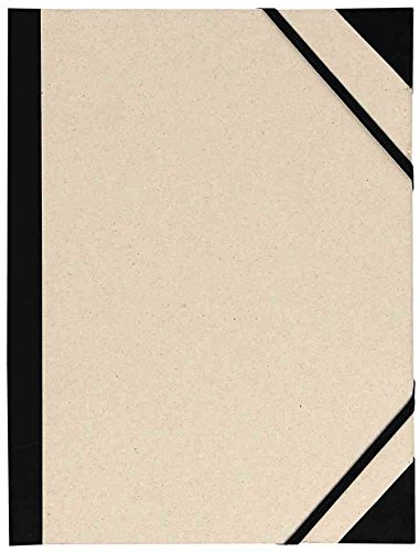 Canson Creative 200003133 Drawing Folder 2 Corner Clamps with Elastic Closure 370 x 520 mm Light Grey