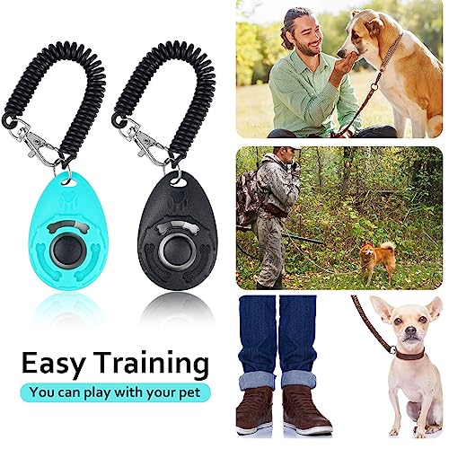 Weewooday Dog Clicker Training Kit, Dog Treat Training Pouch and