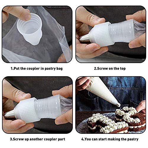 Piping Bags Disposable Thickened 100 Pieces 14 Inch Heavy Duty Anti