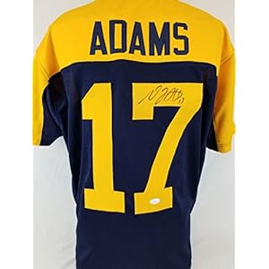 Davante Adams Packers Signed Throwback Blue Jersey JSA Witness Auto Autograph 51LMRPAU4mL