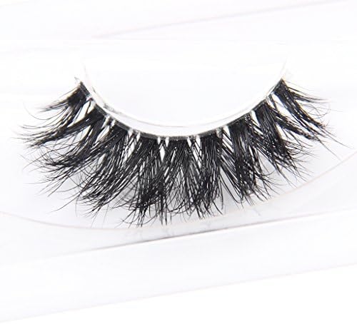 Arimika Handmade 3D Mink False Eyelashes -Reusable with Clear Invisible Flexible Band, Lightweight Natural Looking,Cruelty Free