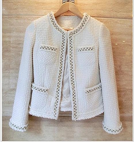 Amazon 秋冬 ショート丈 通勤 レディース ショートコート 大きいサイズ 秋冬アウター コート レディース ラシャコート Xl 白 コート ジャケット 通販