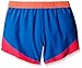Under Armour Girls' Fast Lane Shorts, Ultra Blue (907)/Reflective, Youth Large