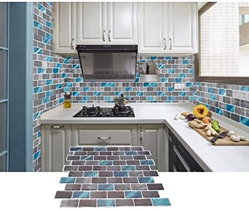 TEXXIS Home Decor Self-Adhesive Wall Tile Sticker 3D Backsplash Marble DIY Wallpaper Wall Stickers