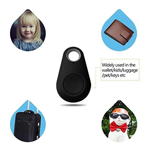 GPS Tracker Wireless Smart Bluetooth 4.0 Anti Lost Alarm Bluetooth Tracker Key Finder Child Elderly Pet Phone Car Lost Reminder Black