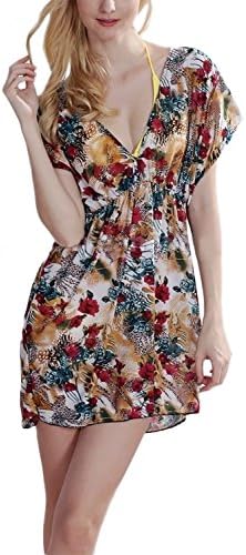 Beach dress floral Rhis - Multicoloured