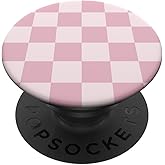 Checked Pink Checkerboard Pattern PopSockets Adhesive PopGrip