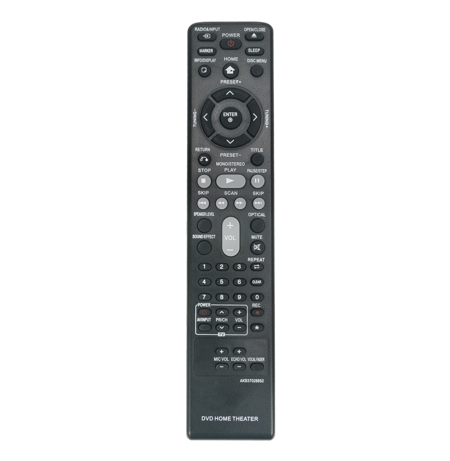AULCMEET AKB37026852 sub AKB37026858 AKB73636101 AKB37026854 Replace Remote Control Compatible with LG DVD Home Theater System HT906TAW HT906TA LHD655 LHD625 HT805ST DH7531T DH4130S HT806ST