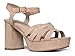 Womens Platform Ankle Strap Low Heel - Chunky Open Toe Shoe Casual Basic Block Sandal - Taffy by J Adams
