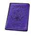 ACdream Passport Holder and Vaccine Card Holder Combo, Cover Wallet, Leather Travel Documents Organizer Protector, RFID Blocking, for Women/Men