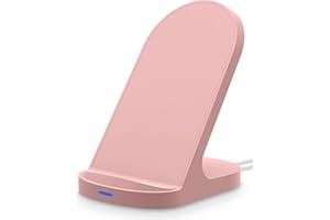 YW YUWISS 15W Fast Wireless Charger Wireless Phone Charger Stand Compatible with Apple iPhone 14 13 12/12 Pro Max/ 11Pro/11Pro Max, Compatible with Samsung Galaxy S22 S21 S20 (Rose Gold)