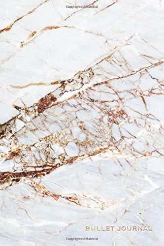 Bullet Journal: Marble + Gold Designer Bullet Journal | Dot Grid Paper: Volume 2 (Marble Bullet Journals) Paperback – 16 Dec. 2017
