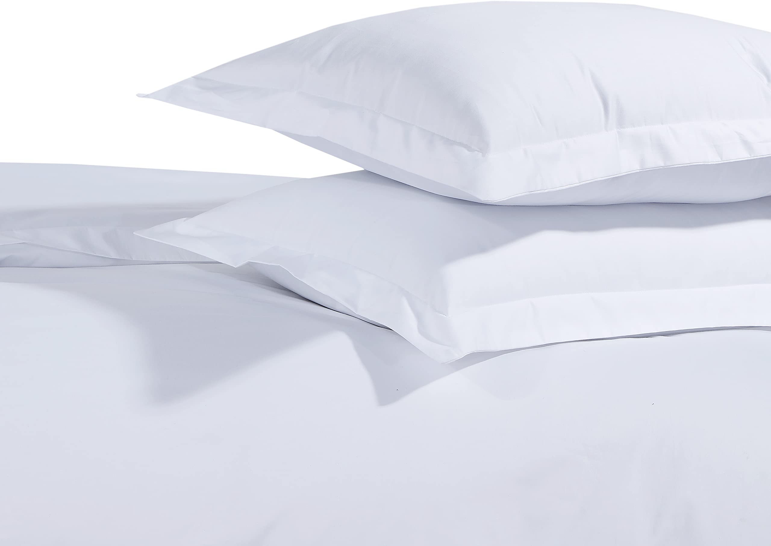 Sapphire Collection Egyptian Cotton 500 TC Hotel White Pair Of pillowcases 100% Egyptian Cotton (White, Pair of Oxford Style)
