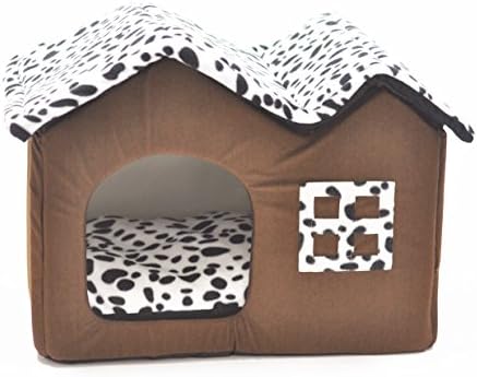 INN Luxury Medium Dog British Villa High-end Double Pet House/black Dog Room Cat Bed
