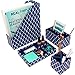 Navy Blue Desk Sets and Accessories for Women - 4 Piece Set - Mail Sorter, Desk Organizer Tray, Pen Cup, Magazine File Holder - Girly Desk Accessories
