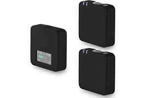 FRGYEE Silicone Protect Case for RODE Wireless GO I II Microphone, Mic Silicone Case Cover for RODE Wireless GO 1 & 2 Accessories Microphone System (Black)