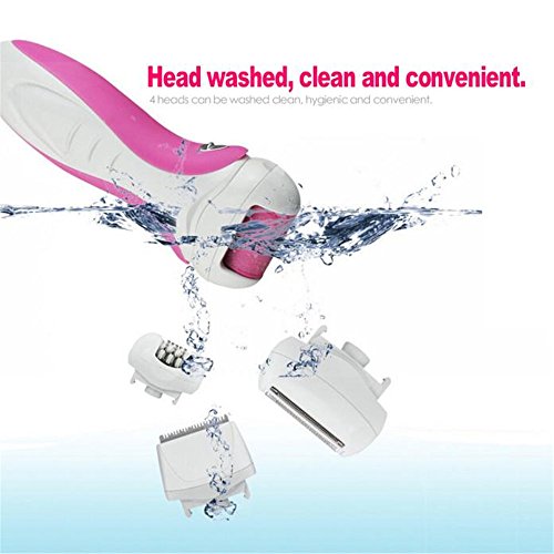 Face Epilator by Vibola 4-in-1 Rechargeable Electric Epilator & Hair Clipper Exfoliates Dead Skin - Thumbnail 3