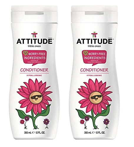 Attitude Kids Conditioner (Pack of 2) With Soybean Oil and Shea Butter, 12 fl. oz. Each