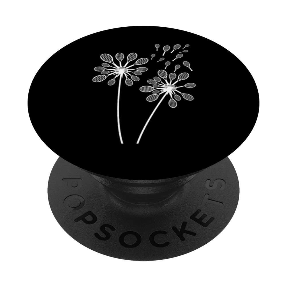 Dandelion Tennis Racket Ball Sports Coach Fan Tennis Player PopSockets Swappable PopGrip