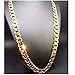 Gold Chain Necklace 9.1MM 24K Diamond Cut Smooth Cuban Link with a. USA Made (20)