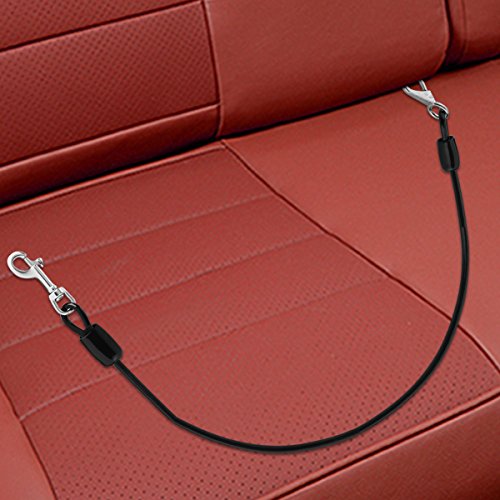 Dog Seat Belt Car Seatbelts for dog Restraint Tether, Chew-proof Cable Seatbelt for Medium Dogs, Coated Cable Vehicle Seatbelts for Safety, Medium Size